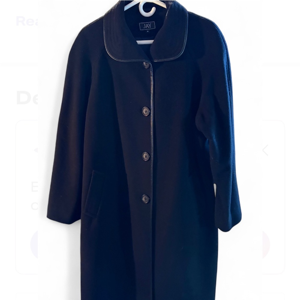 Women's vintage elegant wool/cashmere coat